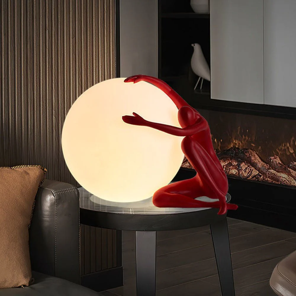 Humanoid Ball Holding Table Lamp - Image 7