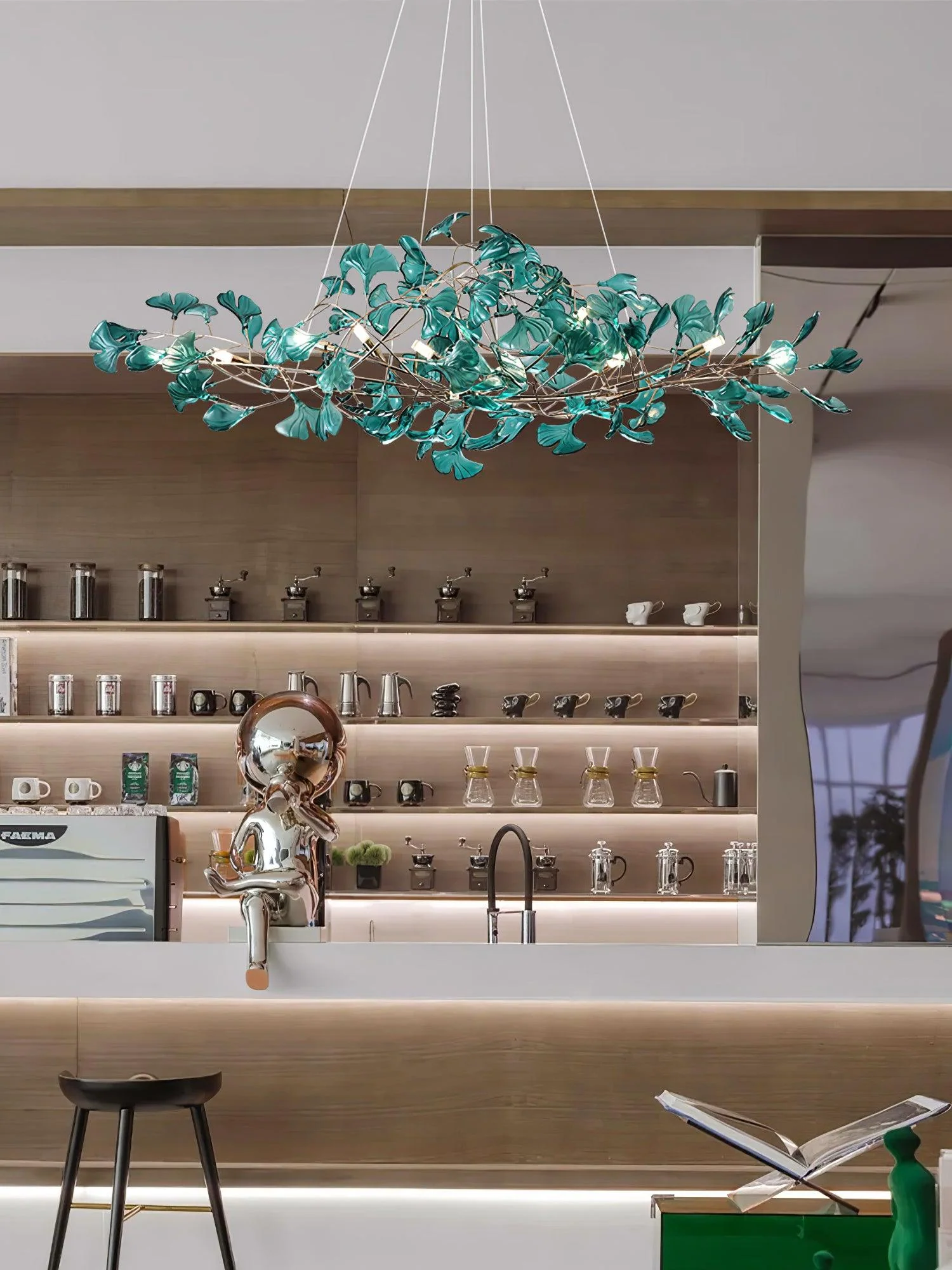 Acrylic Ginkgo Leaf Chandelier - Image 51