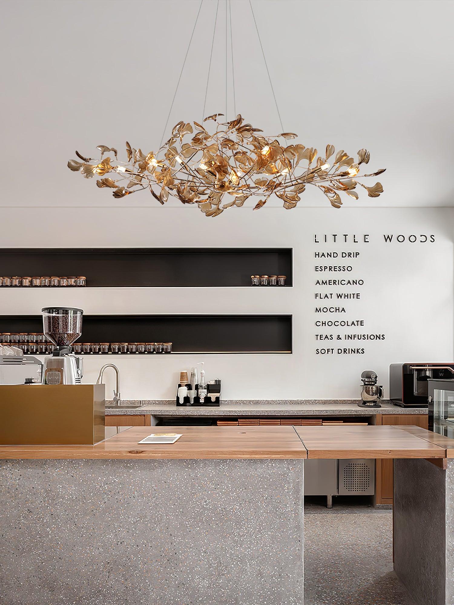 Acrylic Ginkgo Leaf Chandelier - Image 54
