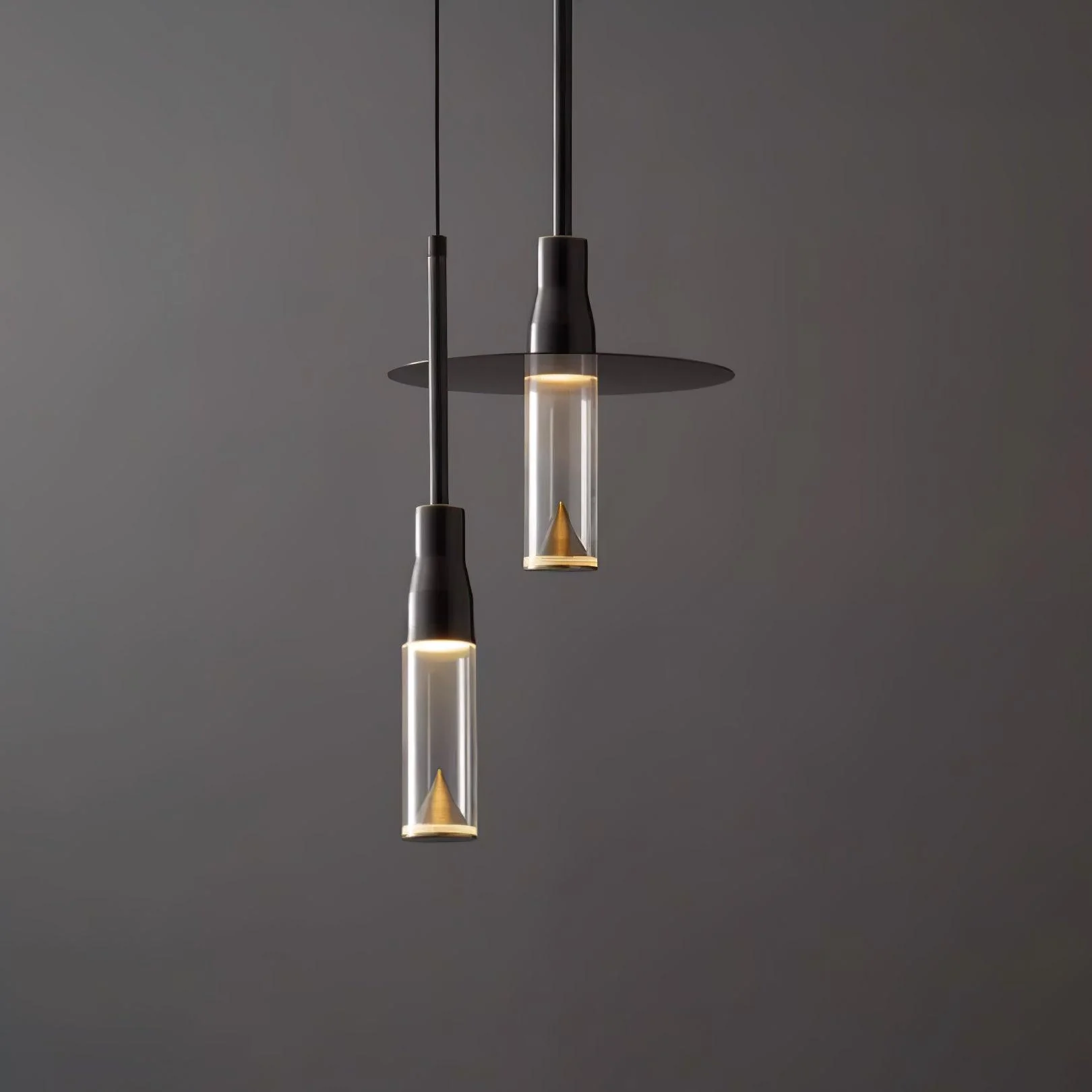 Acrylic Hat Plate Pendant Light - Image 13