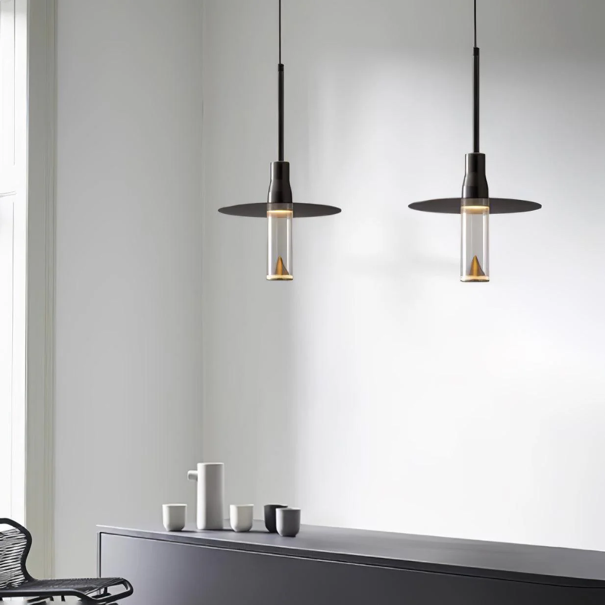 Acrylic Hat Plate Pendant Light - Image 5