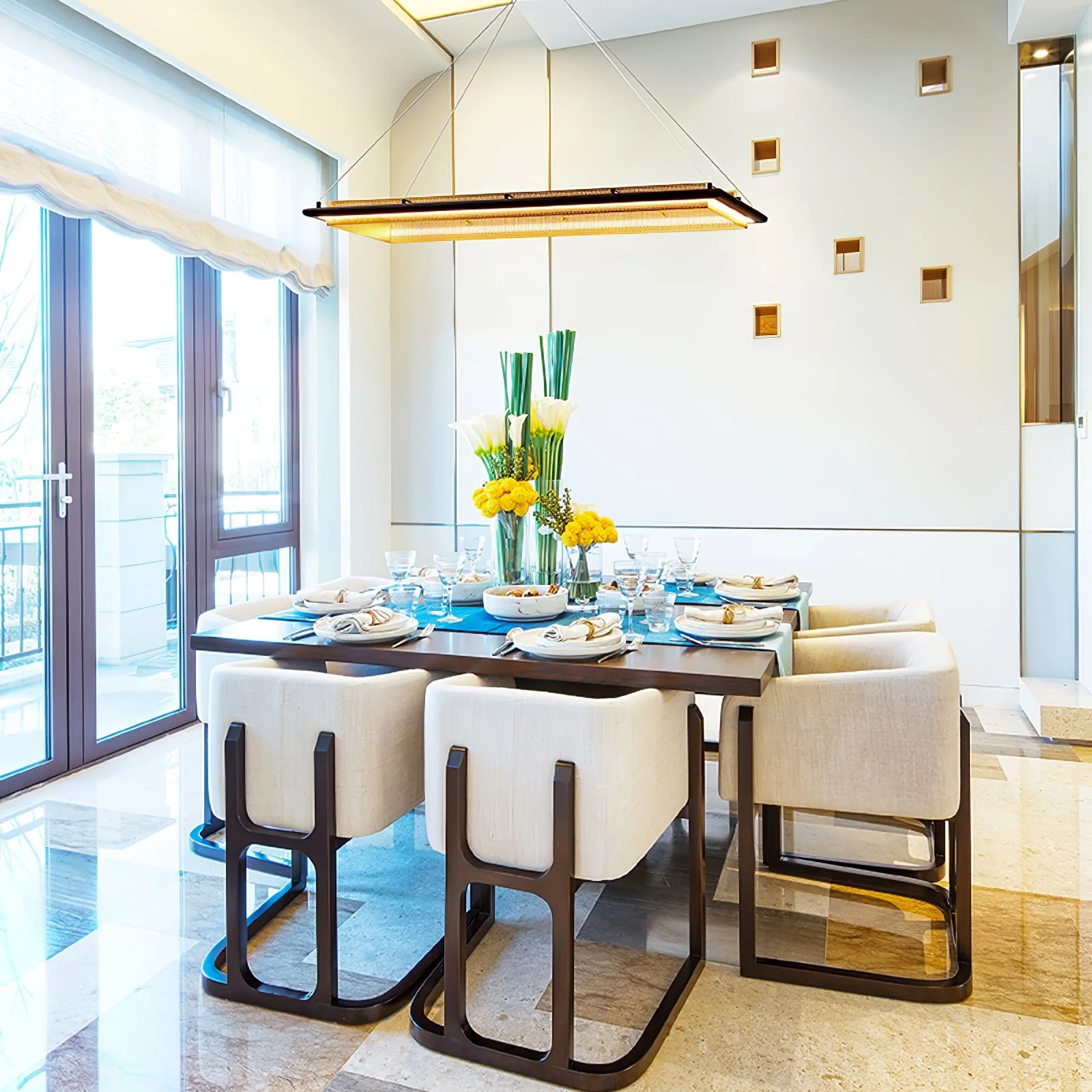 Acrylic LED Round Chandelier - Image 5