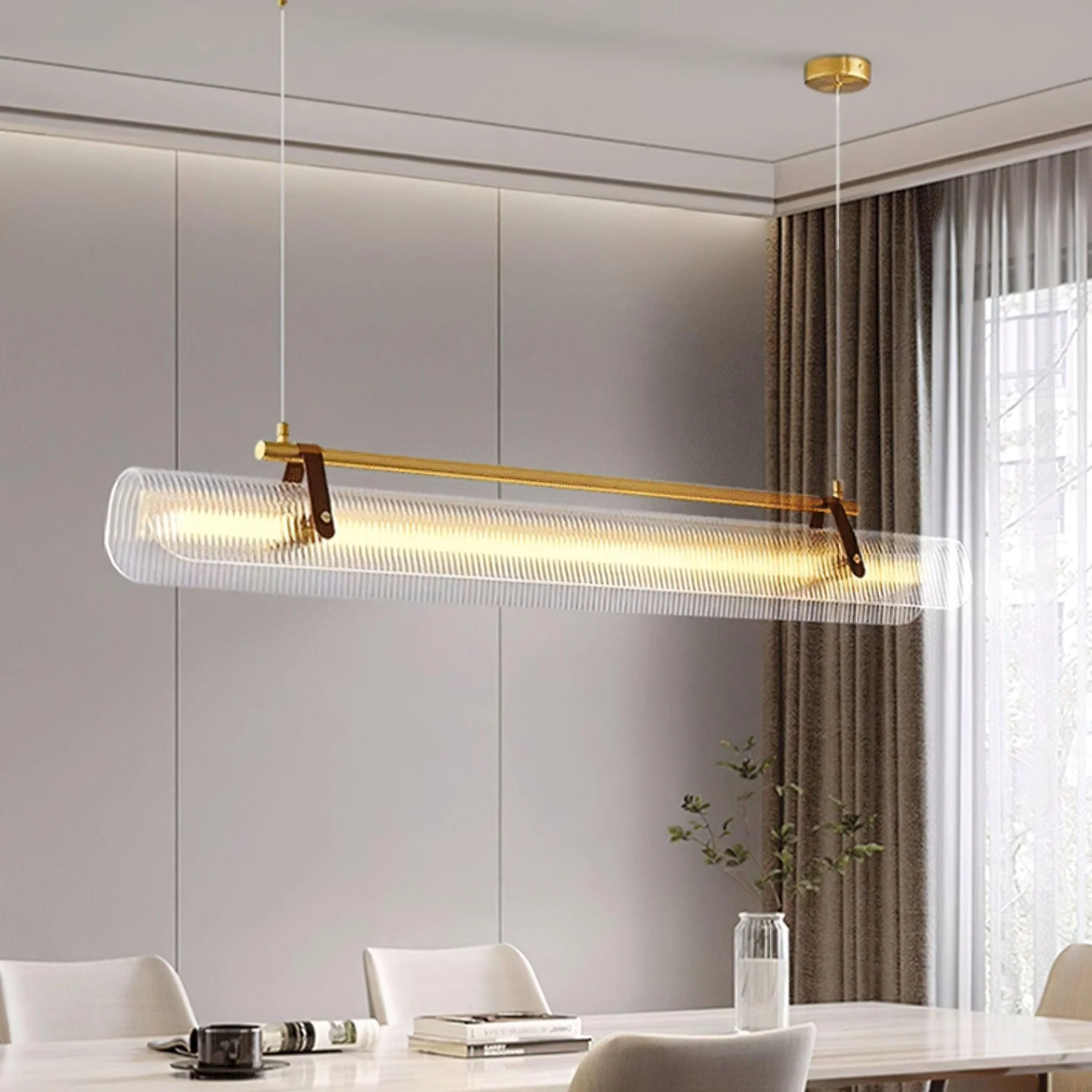 Acrylic Linear Chandelier - Image 2