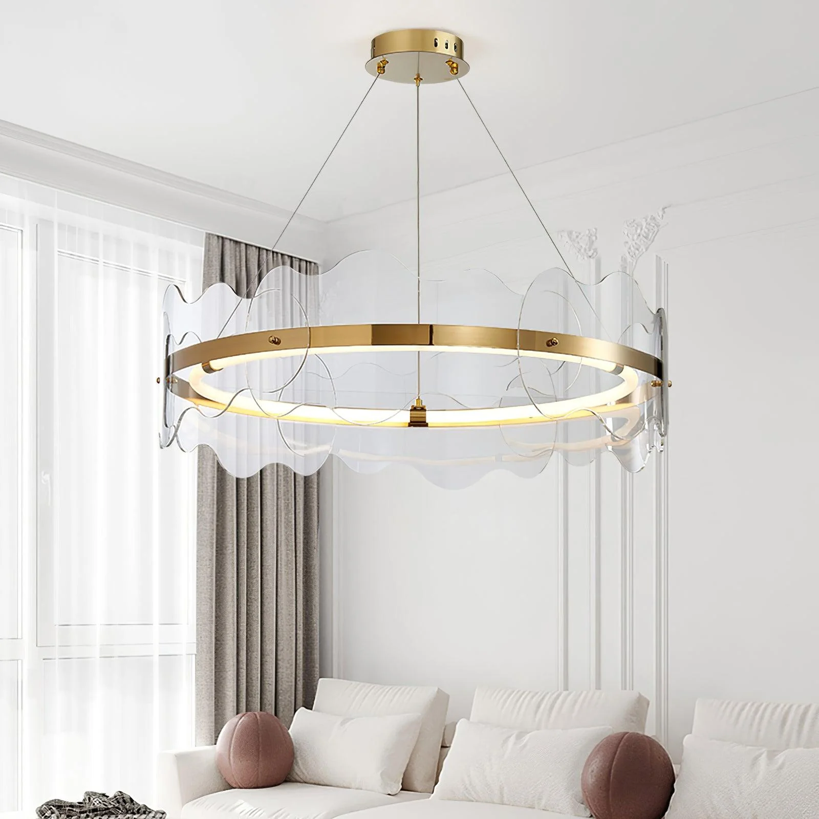 Acrylic Wave Chandelier - Image 13