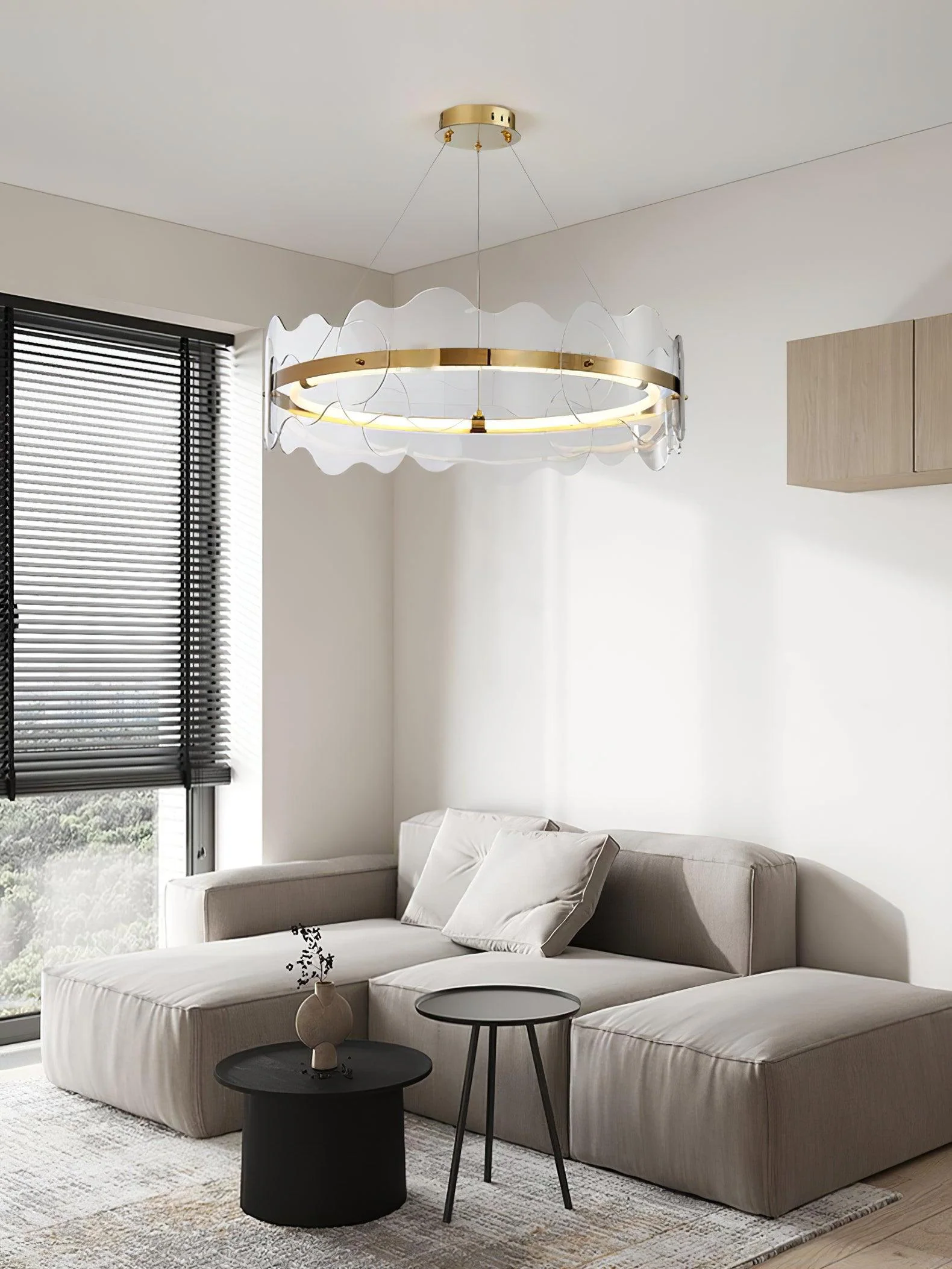Acrylic Wave Chandelier - Image 14