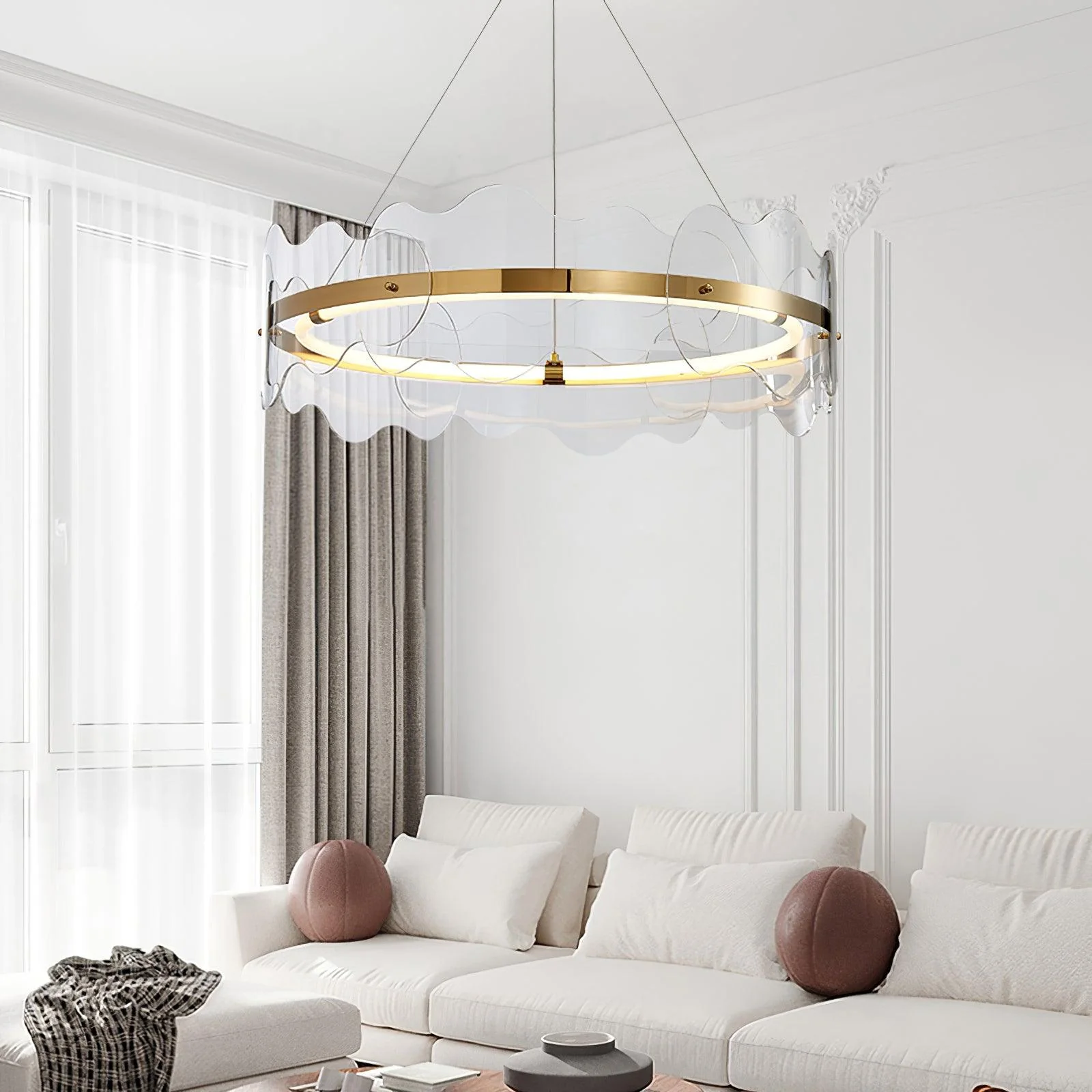 Acrylic Wave Chandelier - Image 16