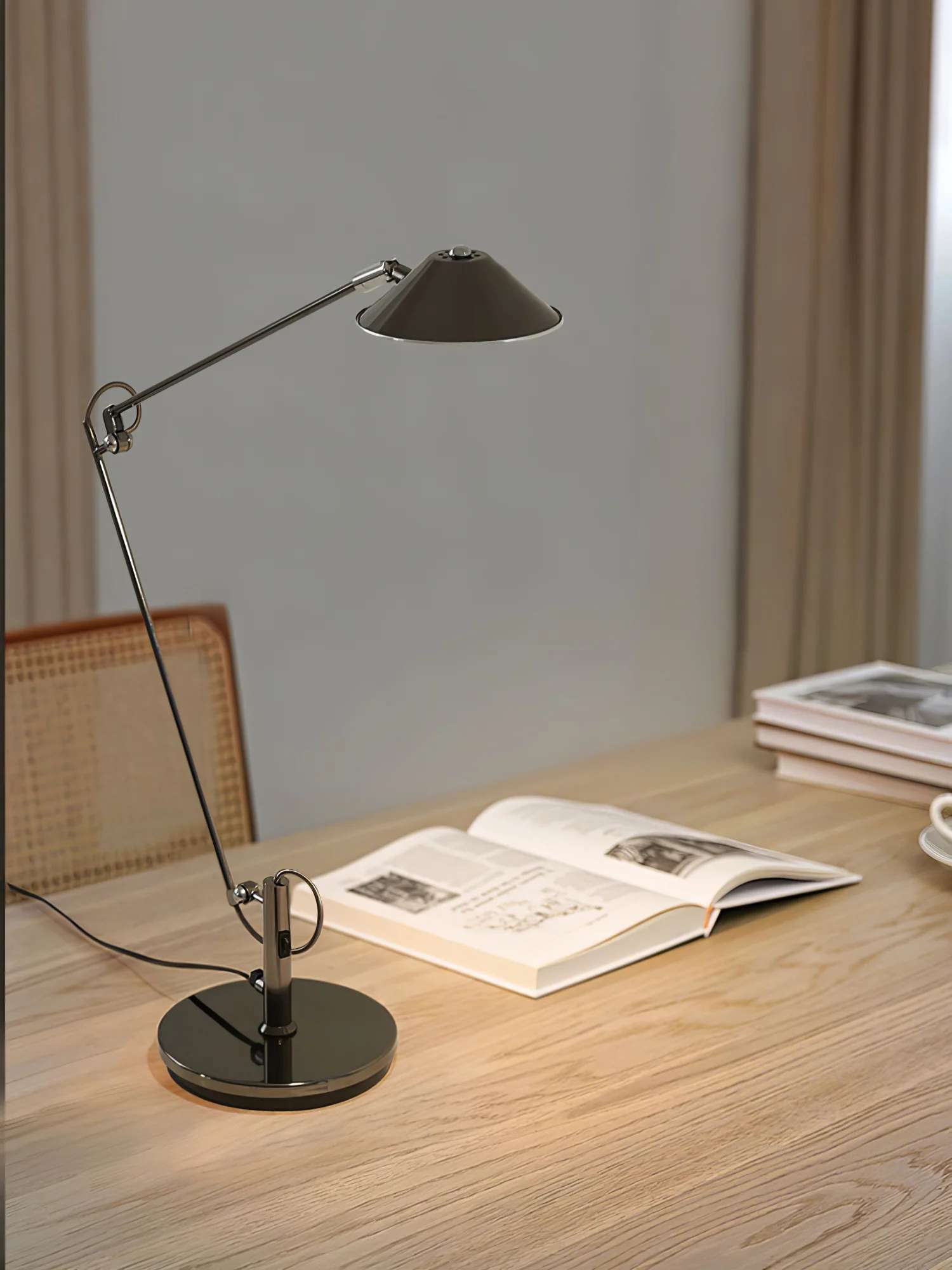 Adjustable Black Office Task Lamp - Image 10