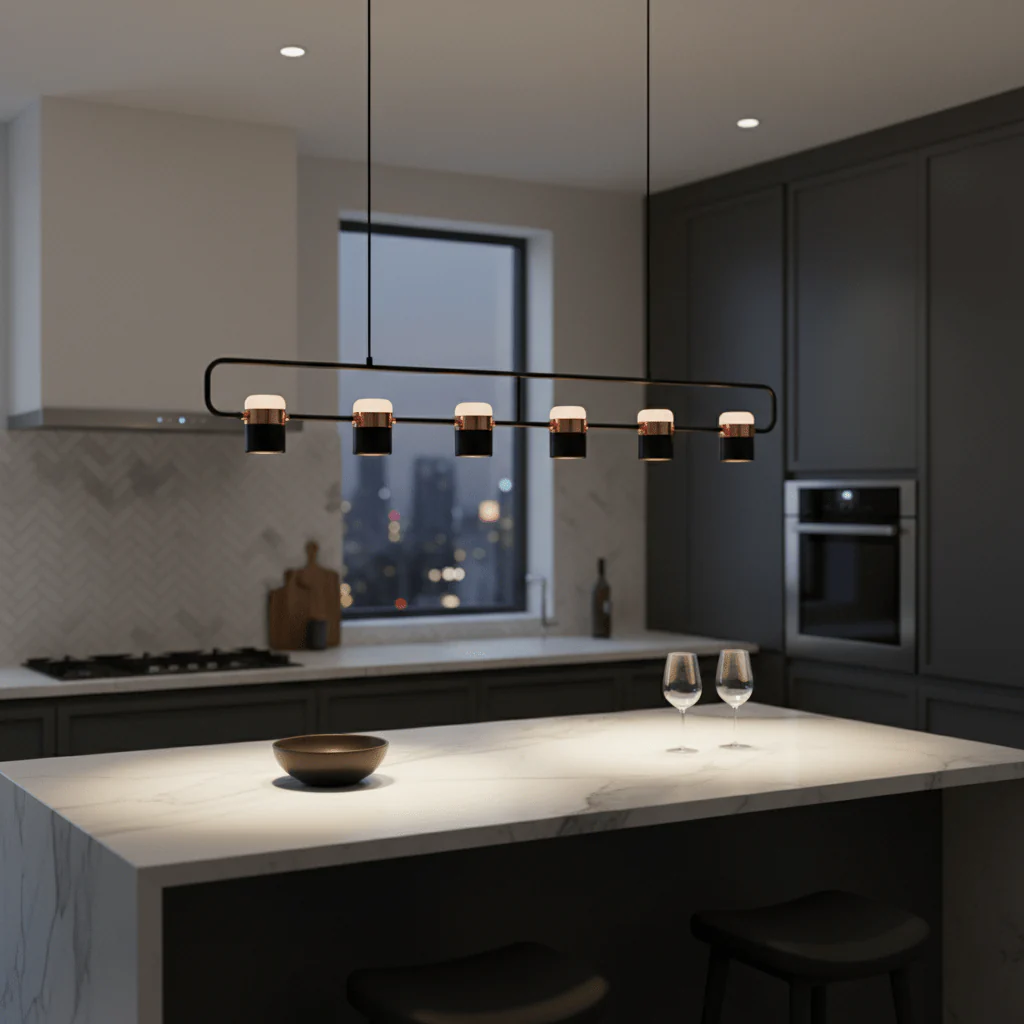 Adjustable Glass Pendant Light - Image 3
