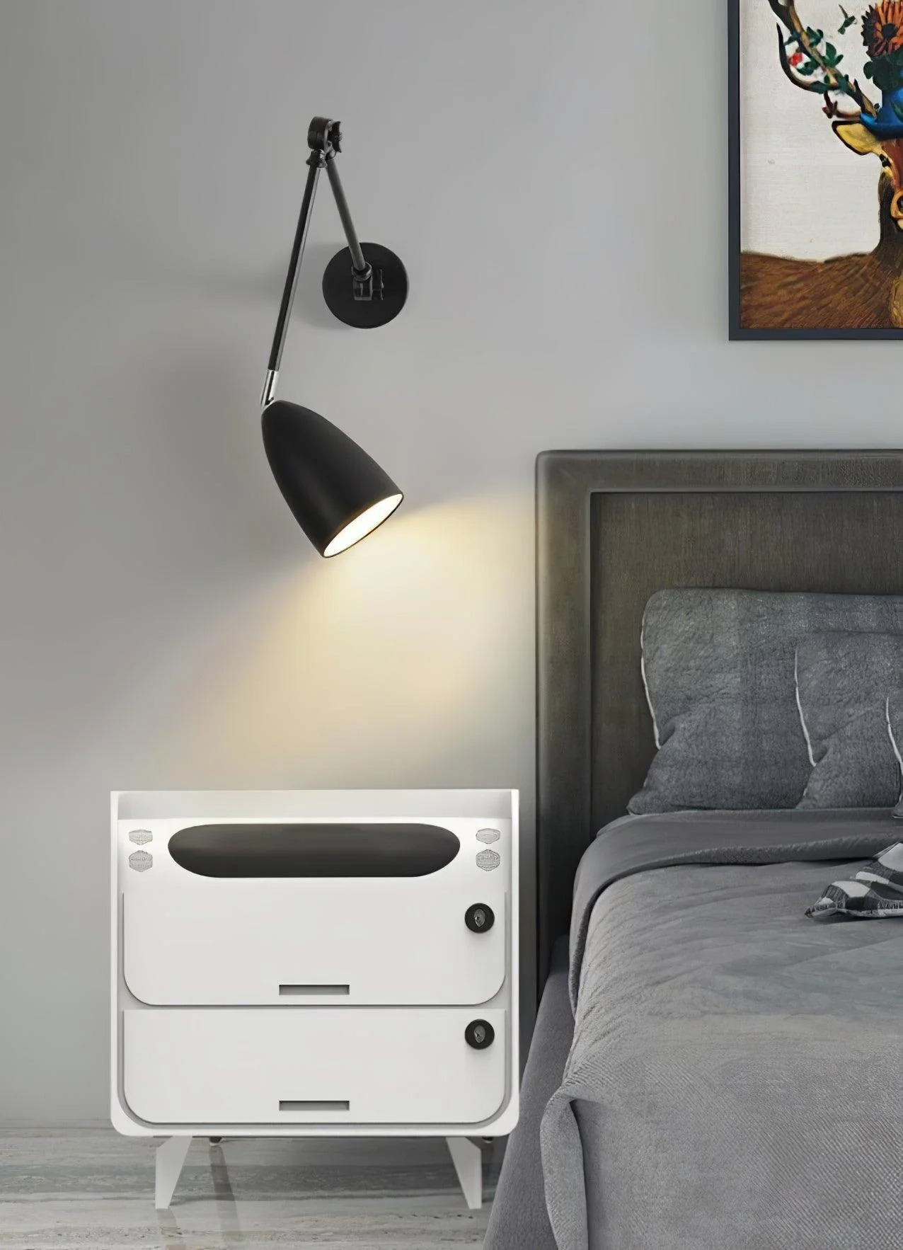 Adjustable Swing Arm Wall Lamp - Image 7