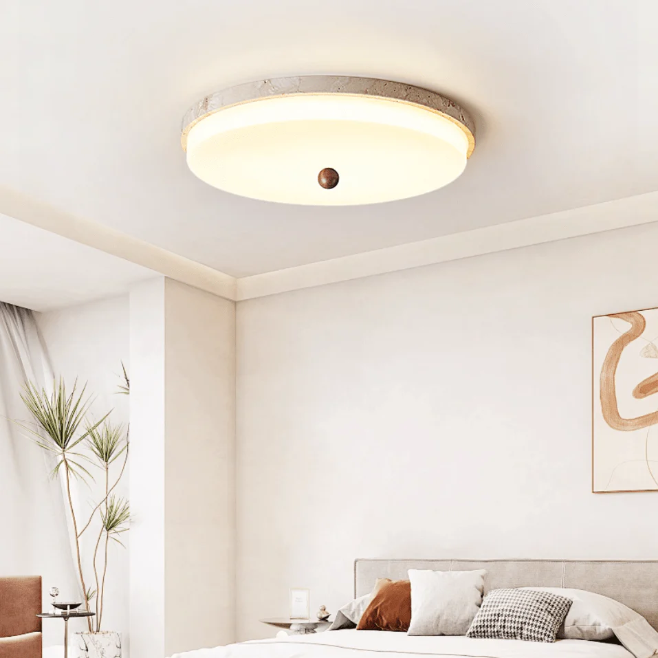 Aeon Travertine Orb Ceiling Light - Image 2