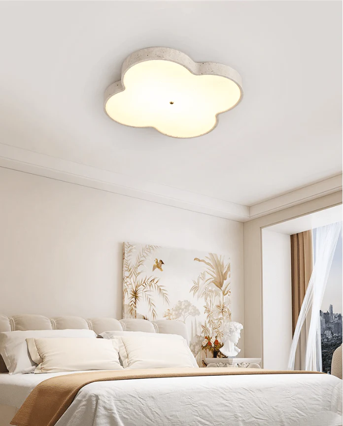 Aethel Cloud Travertine Ceiling Lamp - Image 2