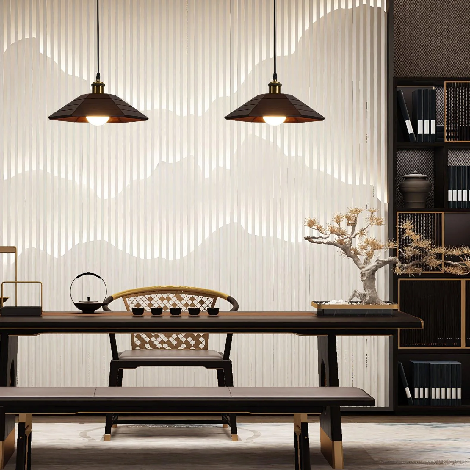 Aeyee Wood Pendant Light - Image 9