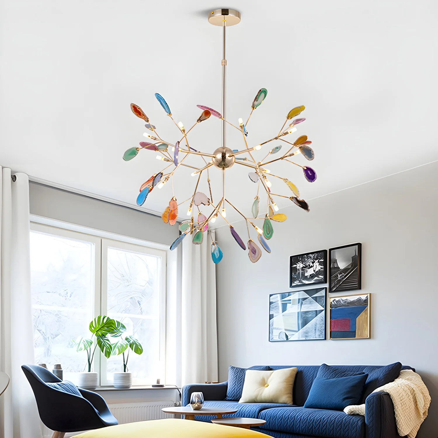 Agate Flake Chandelier - Image 12