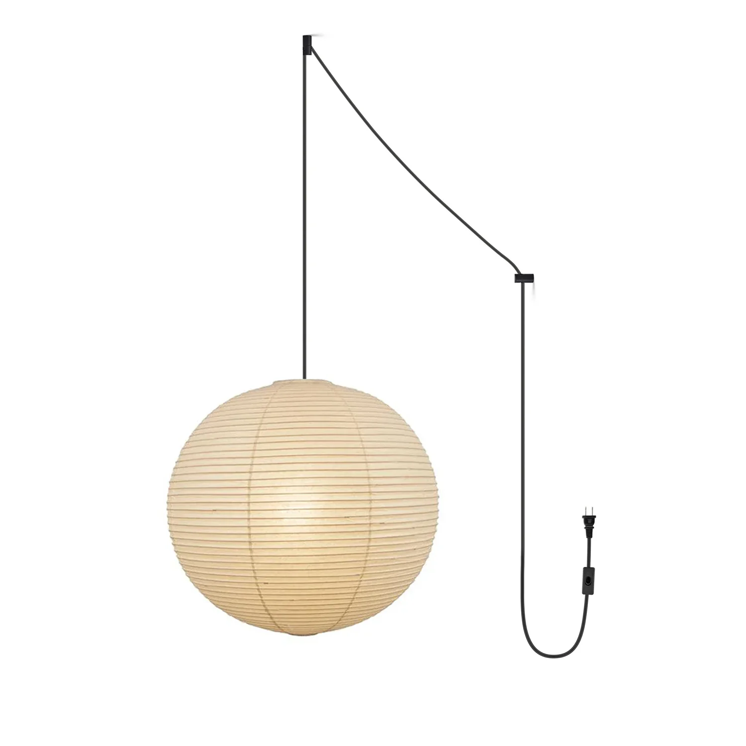 Akari A Pendant Swag Light (black plug wire) - Image 31