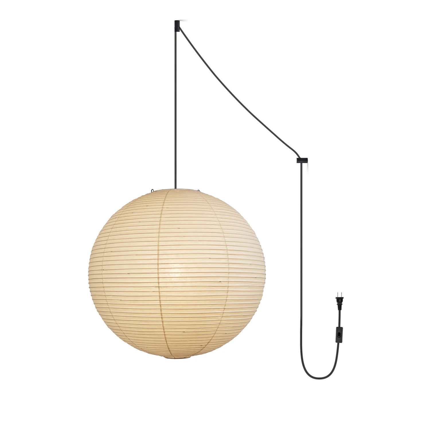 Akari A Pendant Swag Light (black plug wire) - Image 38