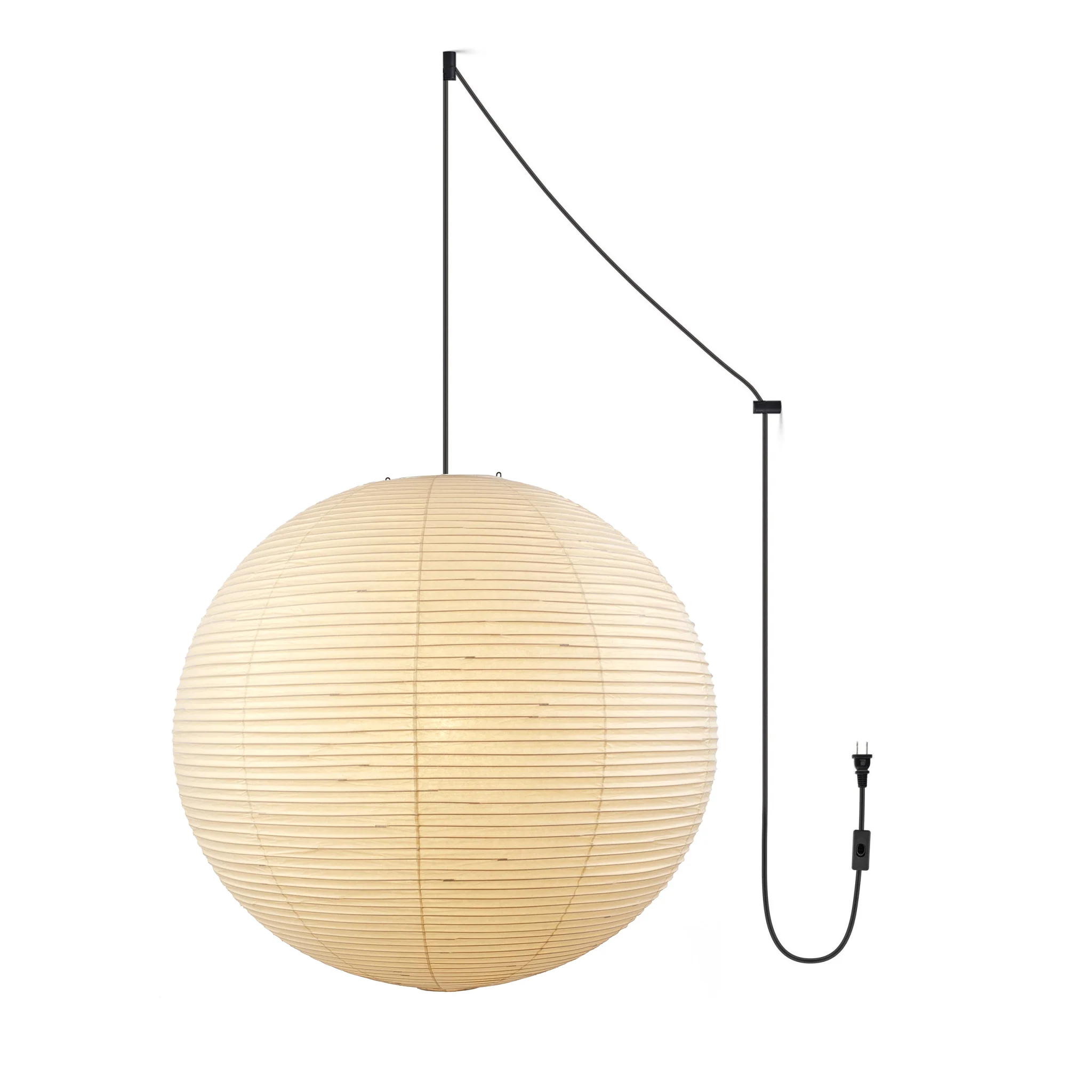 Akari A Pendant Swag Light (black plug wire) - Image 42