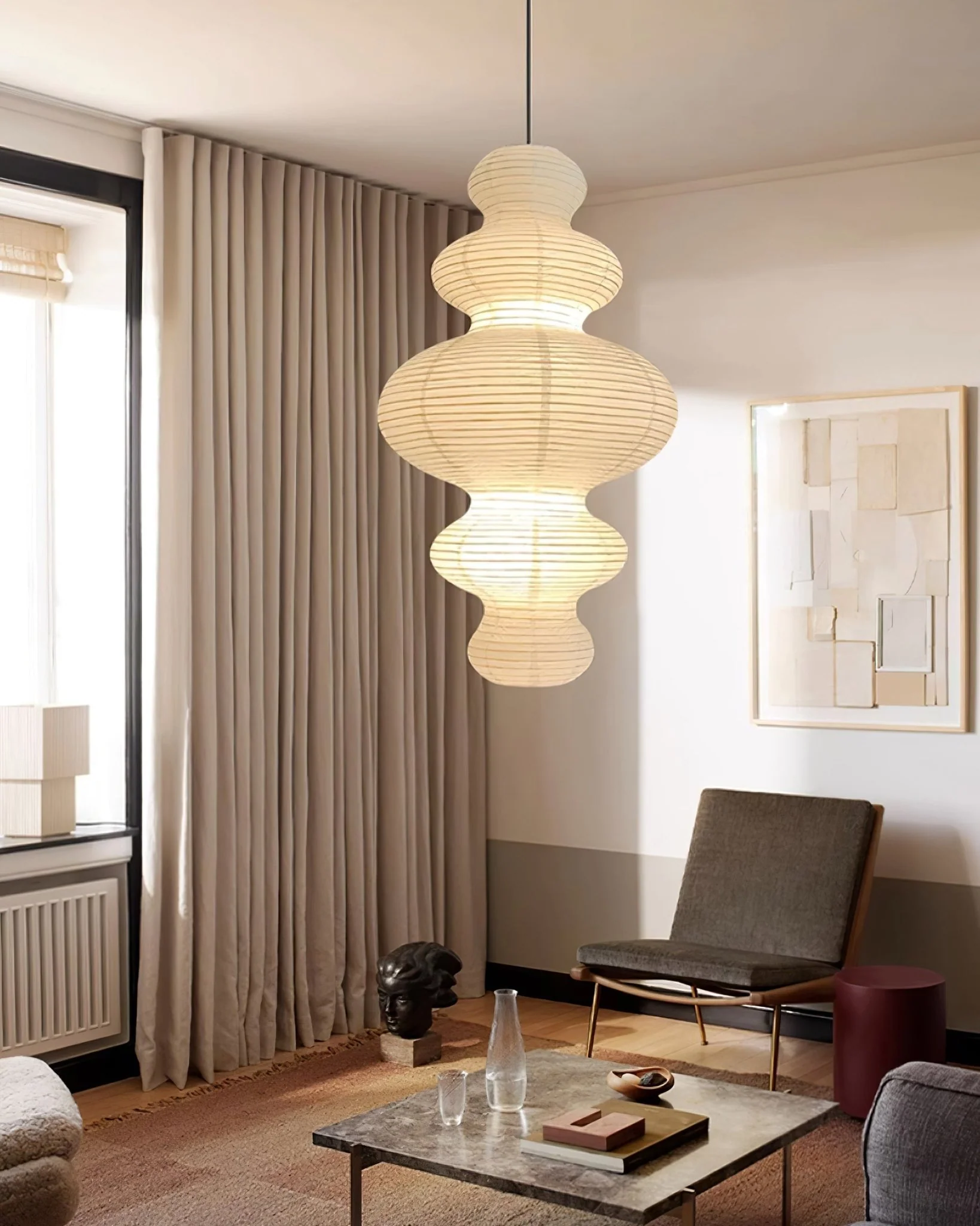 Akari Juni Pendant Swag Lamp - Image 17
