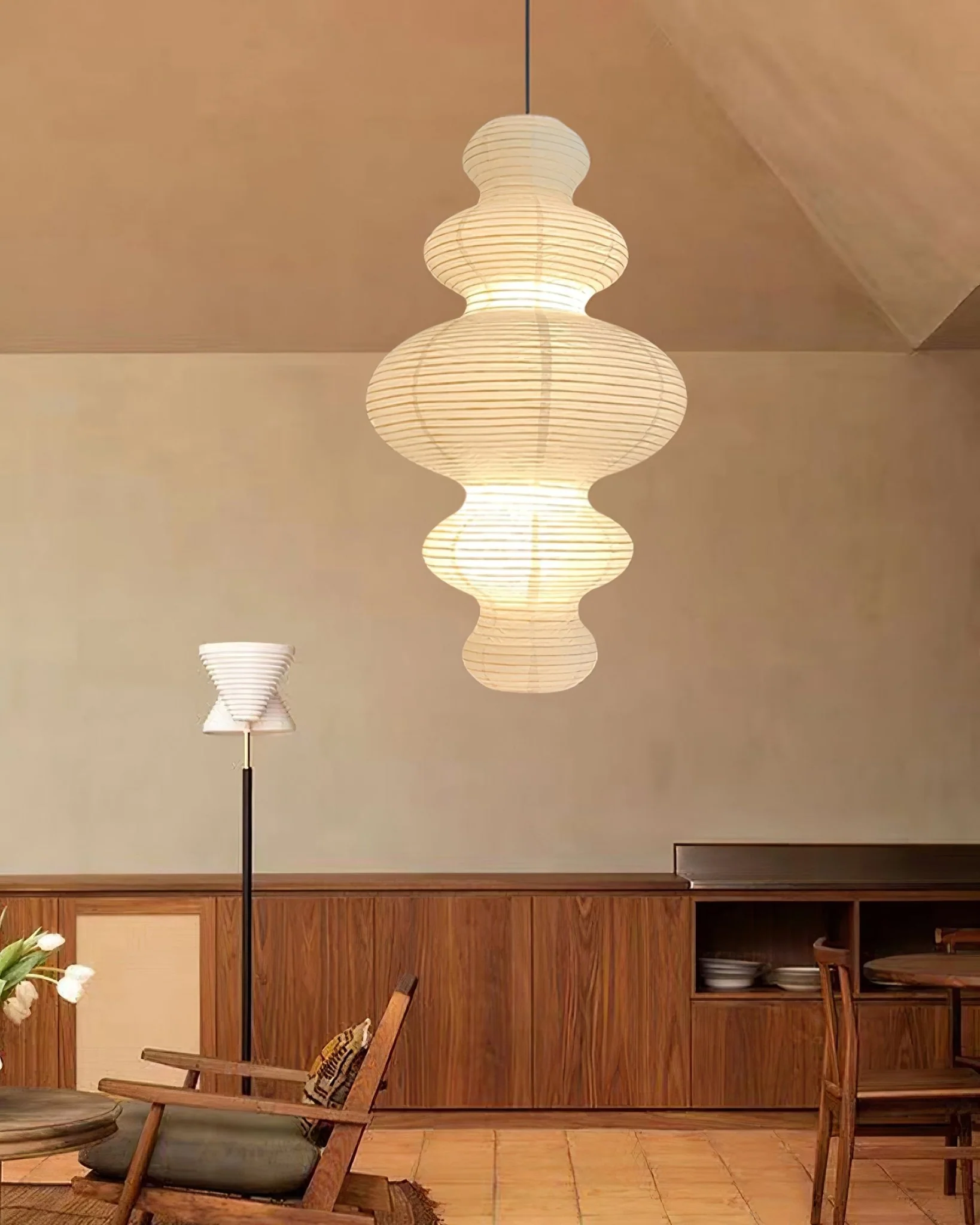 Akari Juni Pendant Swag Lamp - Image 18