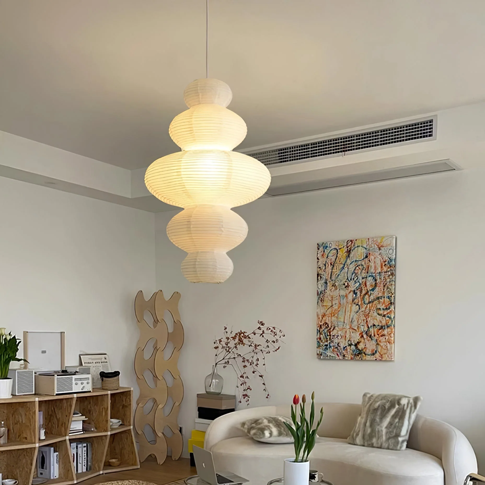 Akari Juni Pendant Swag Lamp - Image 38