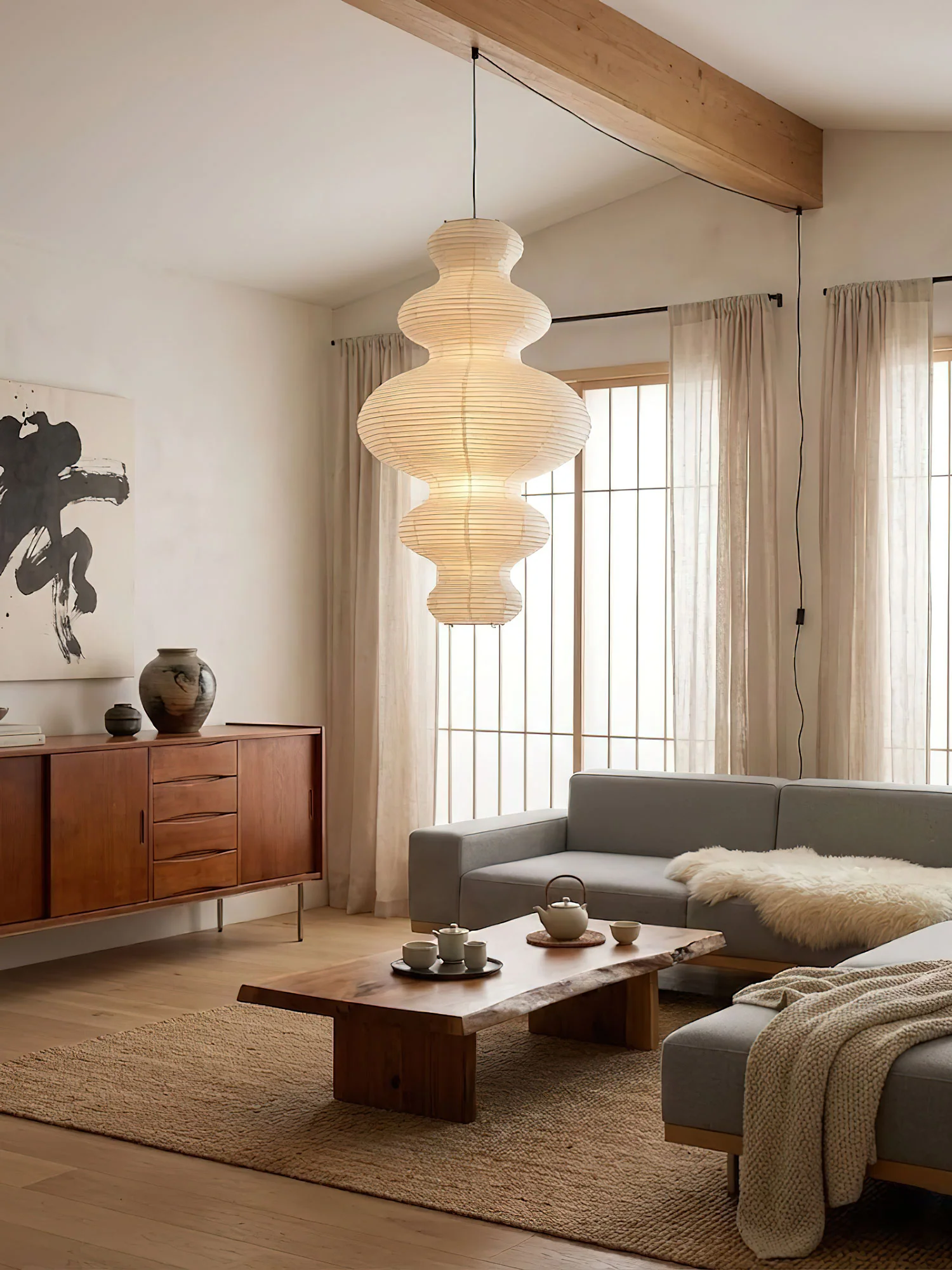 Akari Juni Pendant Swag Lamp - Image 5