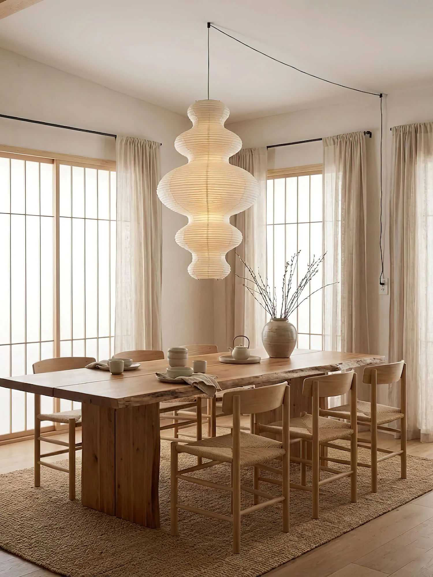 Akari Juni Pendant Swag Lamp - Image 6