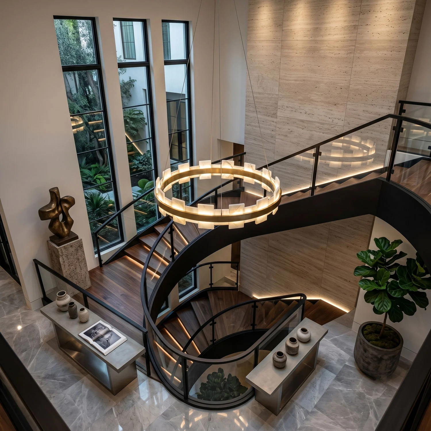 Alabaster Avalon Halo Chandelier - Image 11