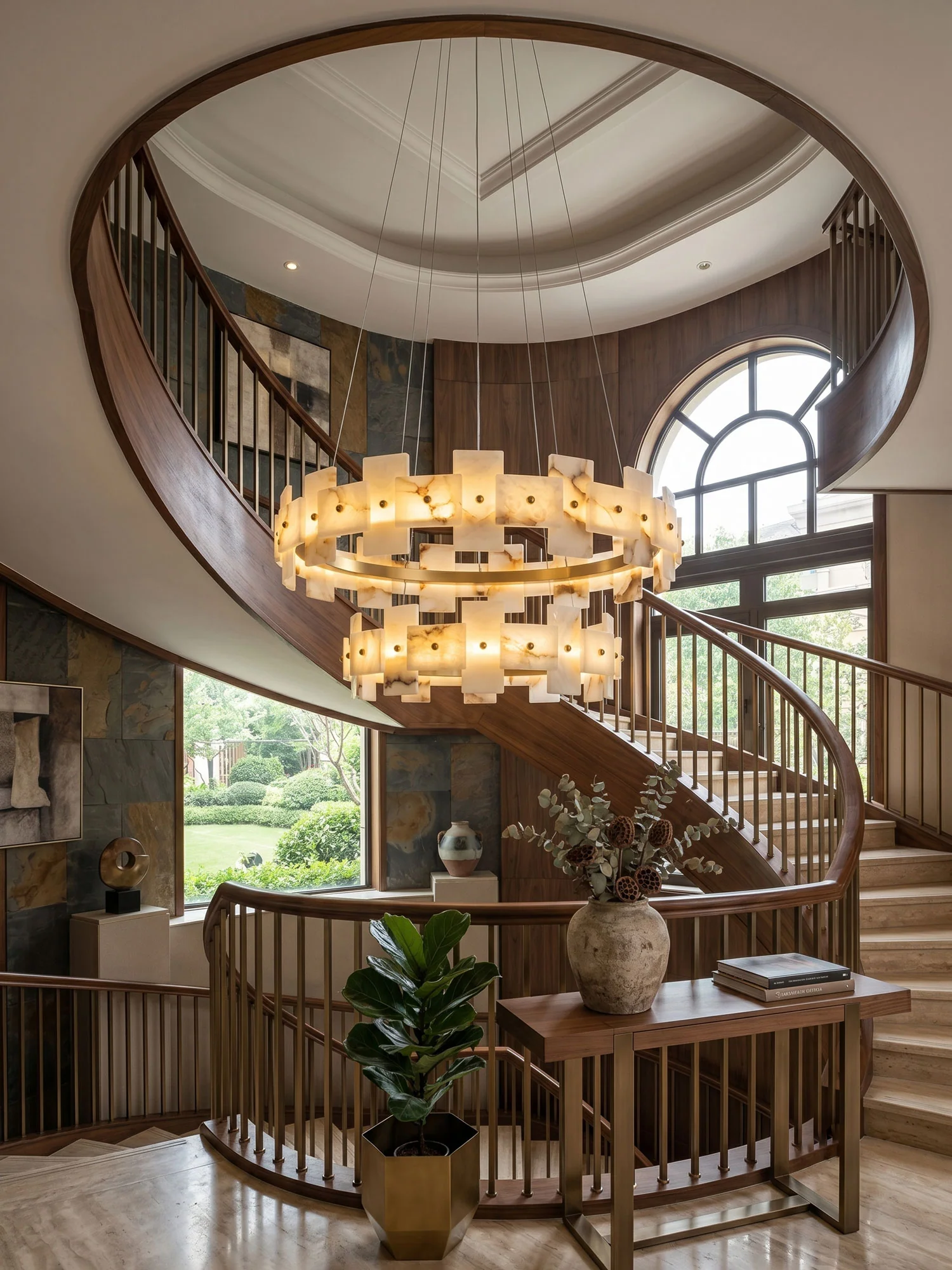 Alabaster Avalon Halo Chandelier - Image 12