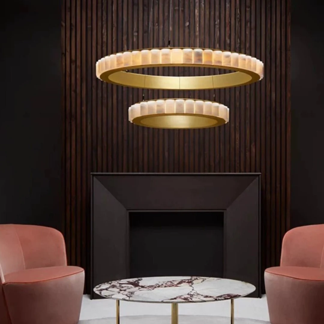 Alabaster Avalon Halo Chandelier - Image 15