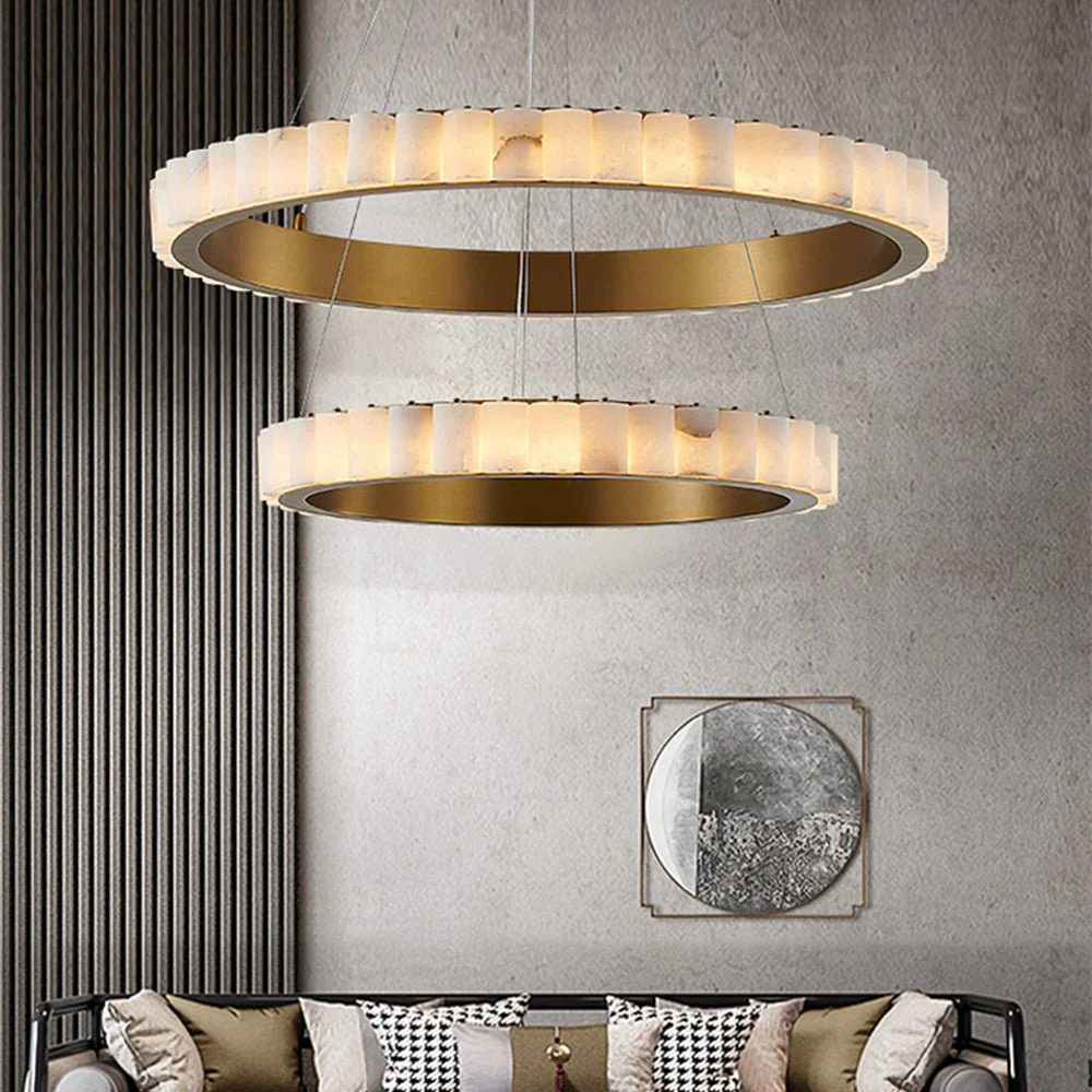 Alabaster Avalon Halo Chandelier - Image 17