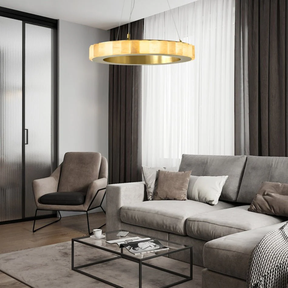 Alabaster Avalon Halo Chandelier - Image 18