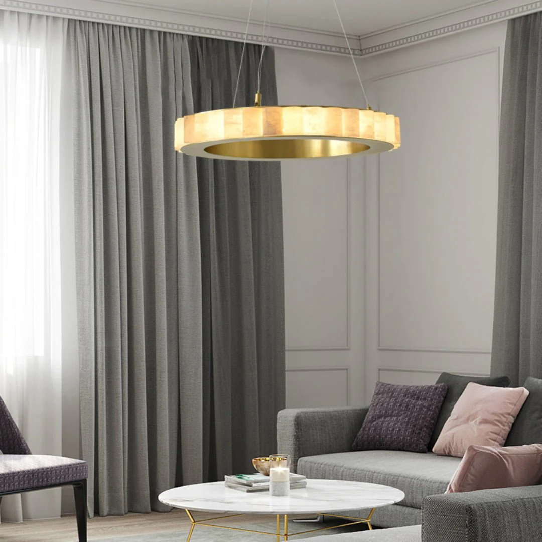 Alabaster Avalon Halo Chandelier - Image 26