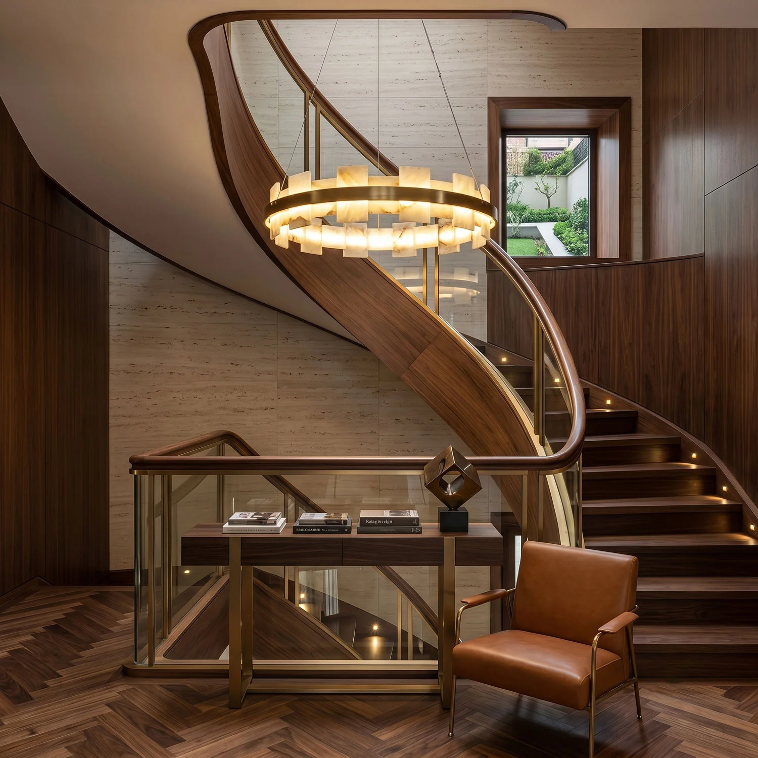 Alabaster Avalon Halo Chandelier - Image 3