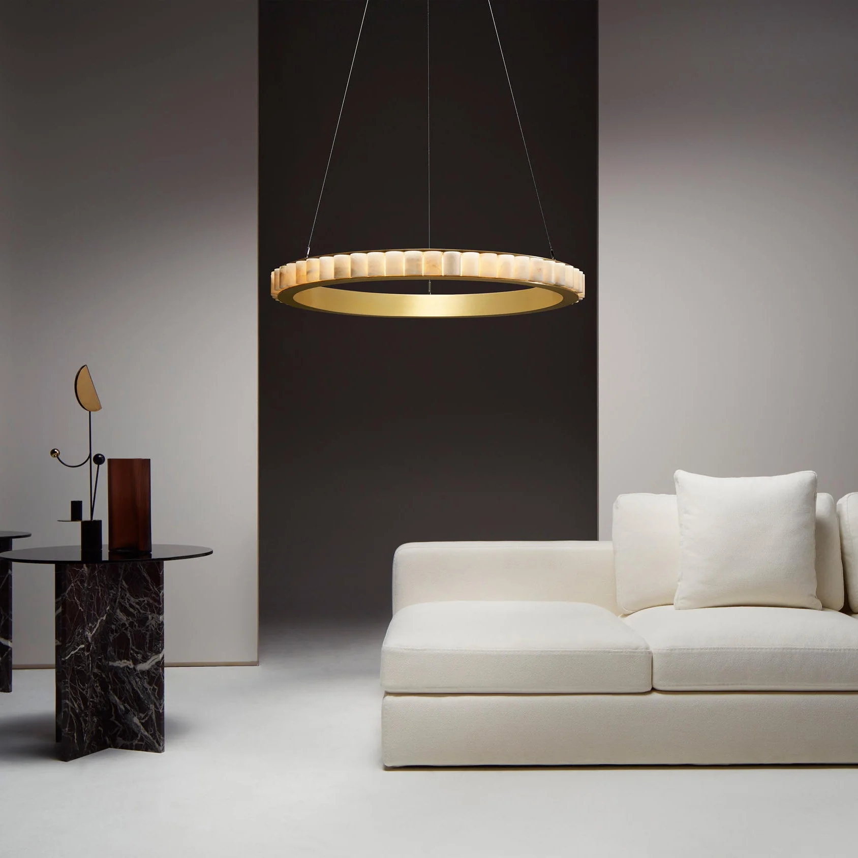 Alabaster Avalon Halo Chandelier - Image 52