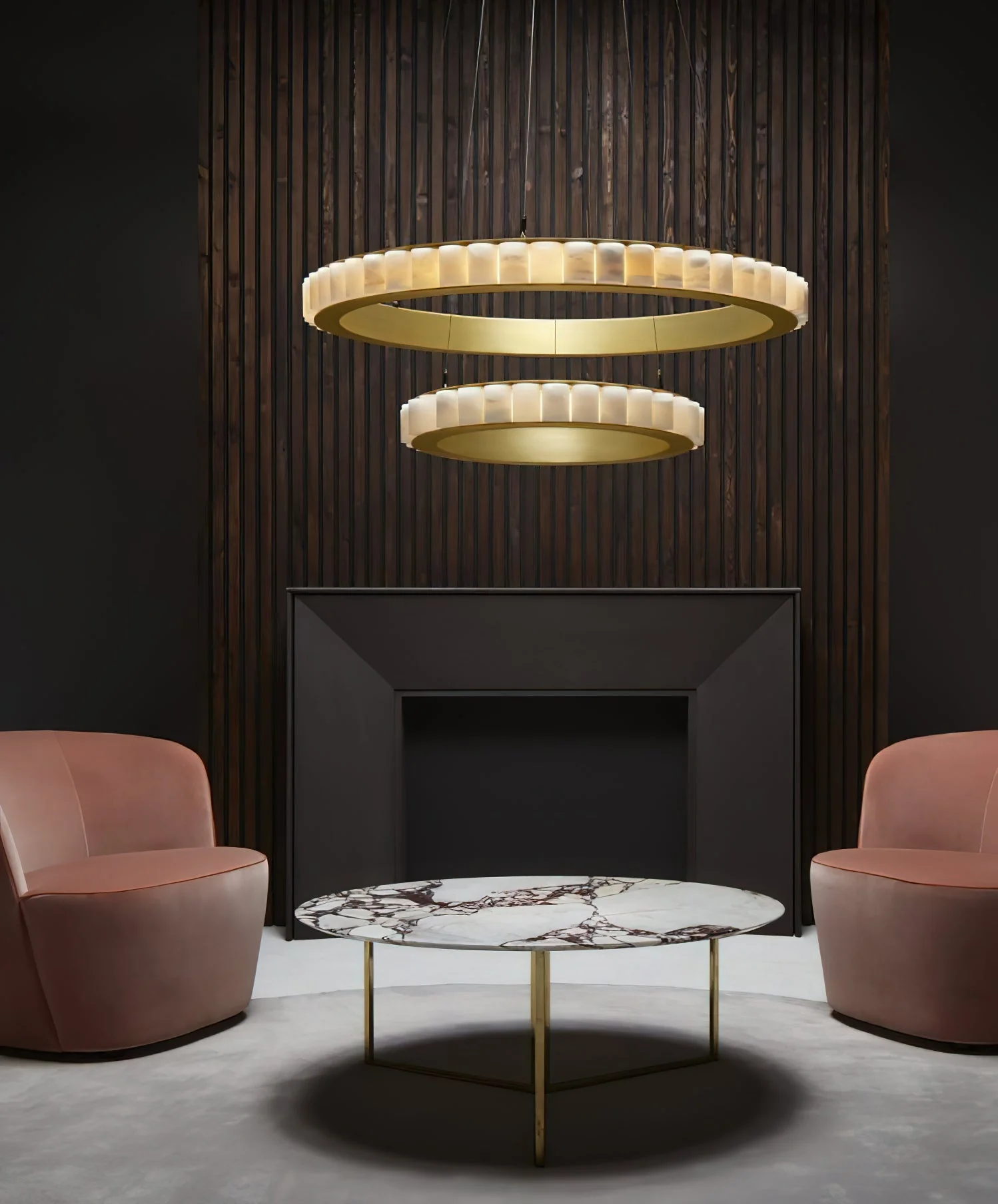 Alabaster Avalon Halo Chandelier - Image 56