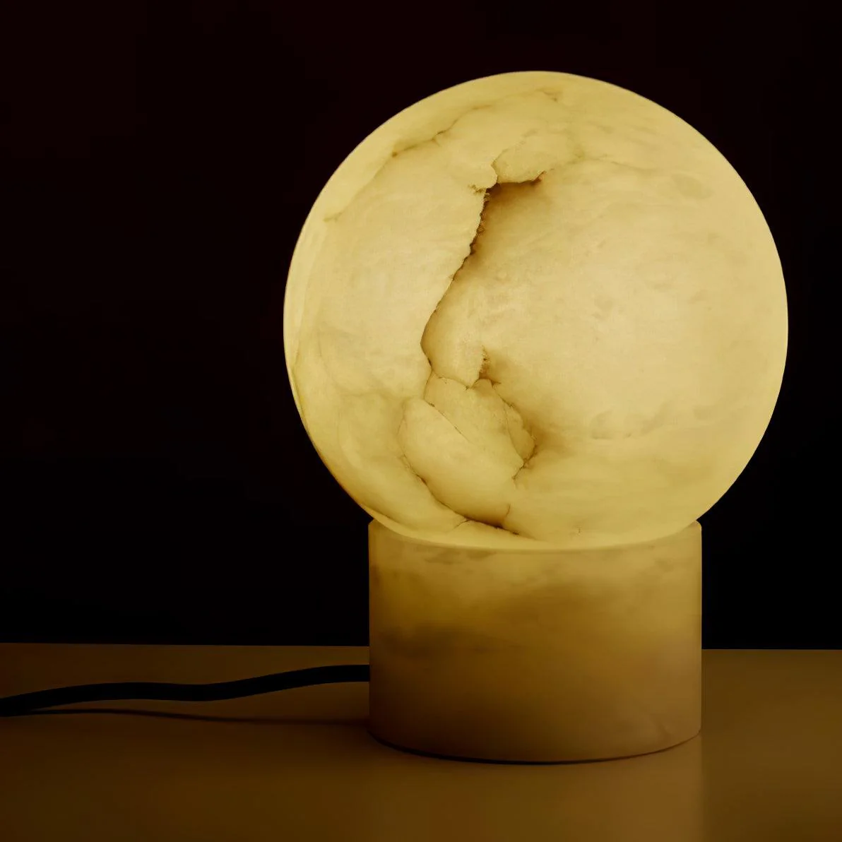 Marble Ball Alabaster Table Lamp - Image 13