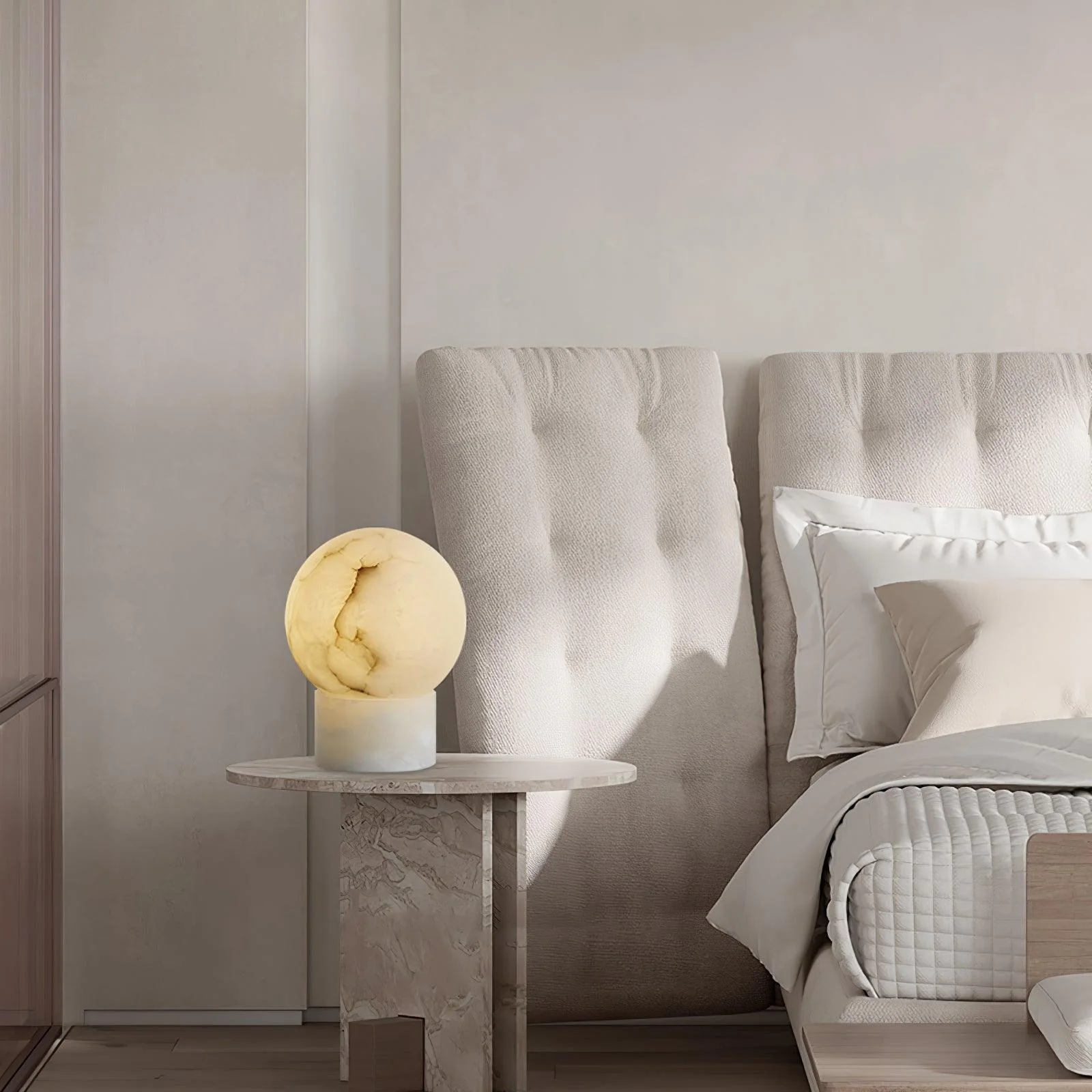 Marble Ball Alabaster Table Lamp - Image 19