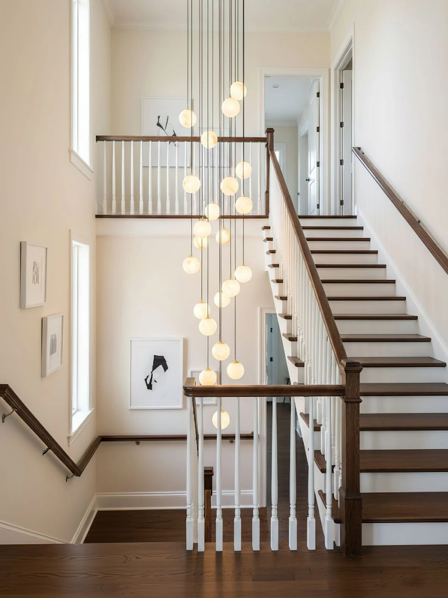 Alabaster Balls Cluster Chandelier - Image 11