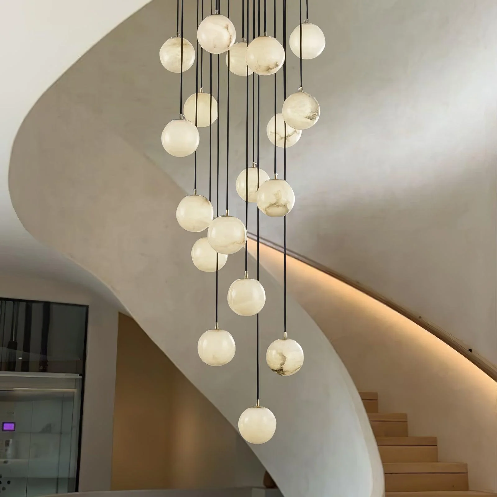 Alabaster Balls Cluster Chandelier - Image 18