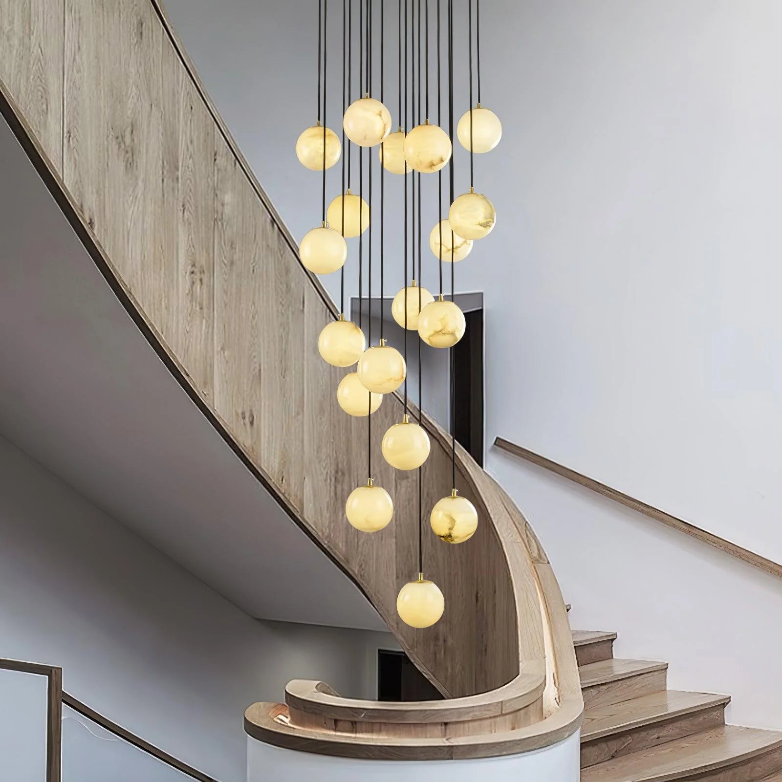 Alabaster Balls Cluster Chandelier - Image 19