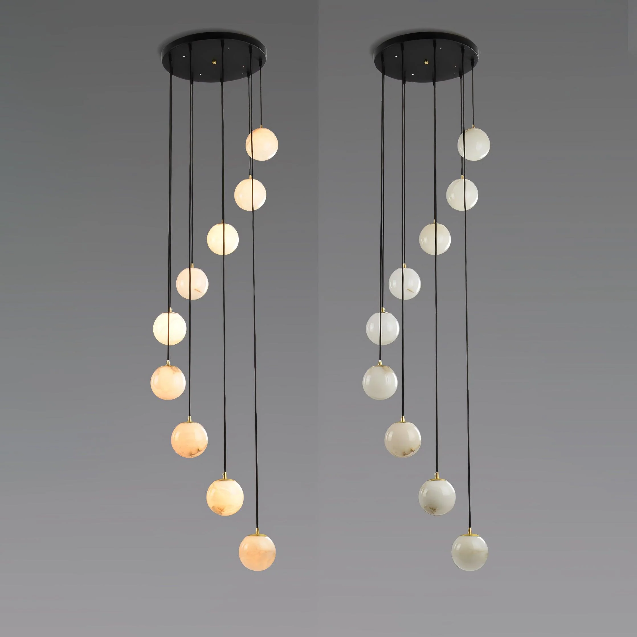 Alabaster Balls Cluster Chandelier - Image 25