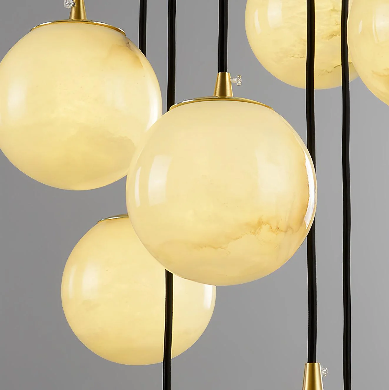 Alabaster Balls Cluster Chandelier - Image 27
