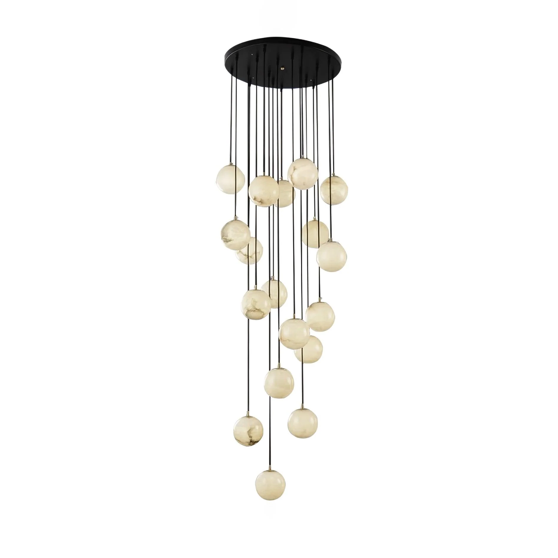 Alabaster Balls Cluster Chandelier - Image 32