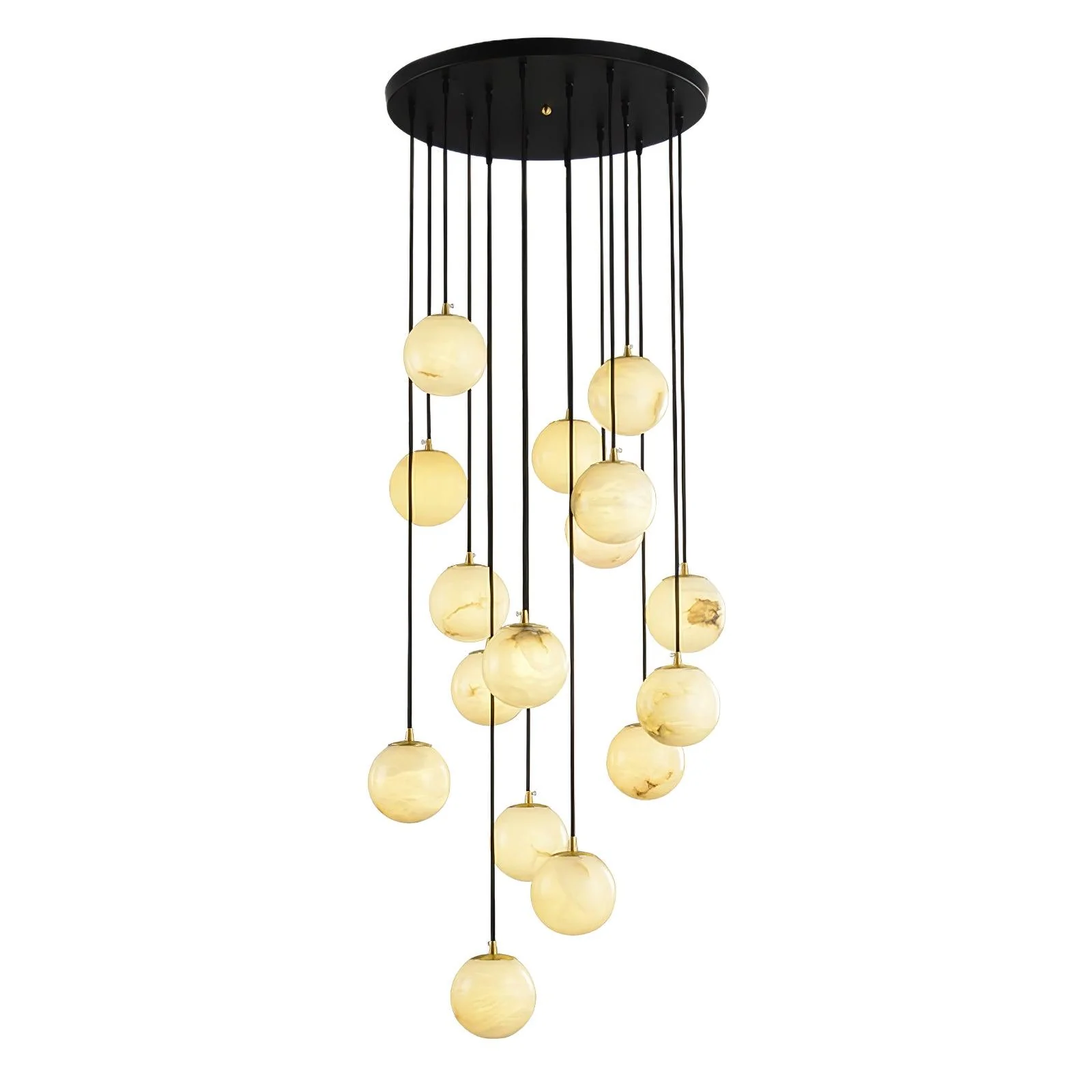 Alabaster Balls Cluster Chandelier - Image 34