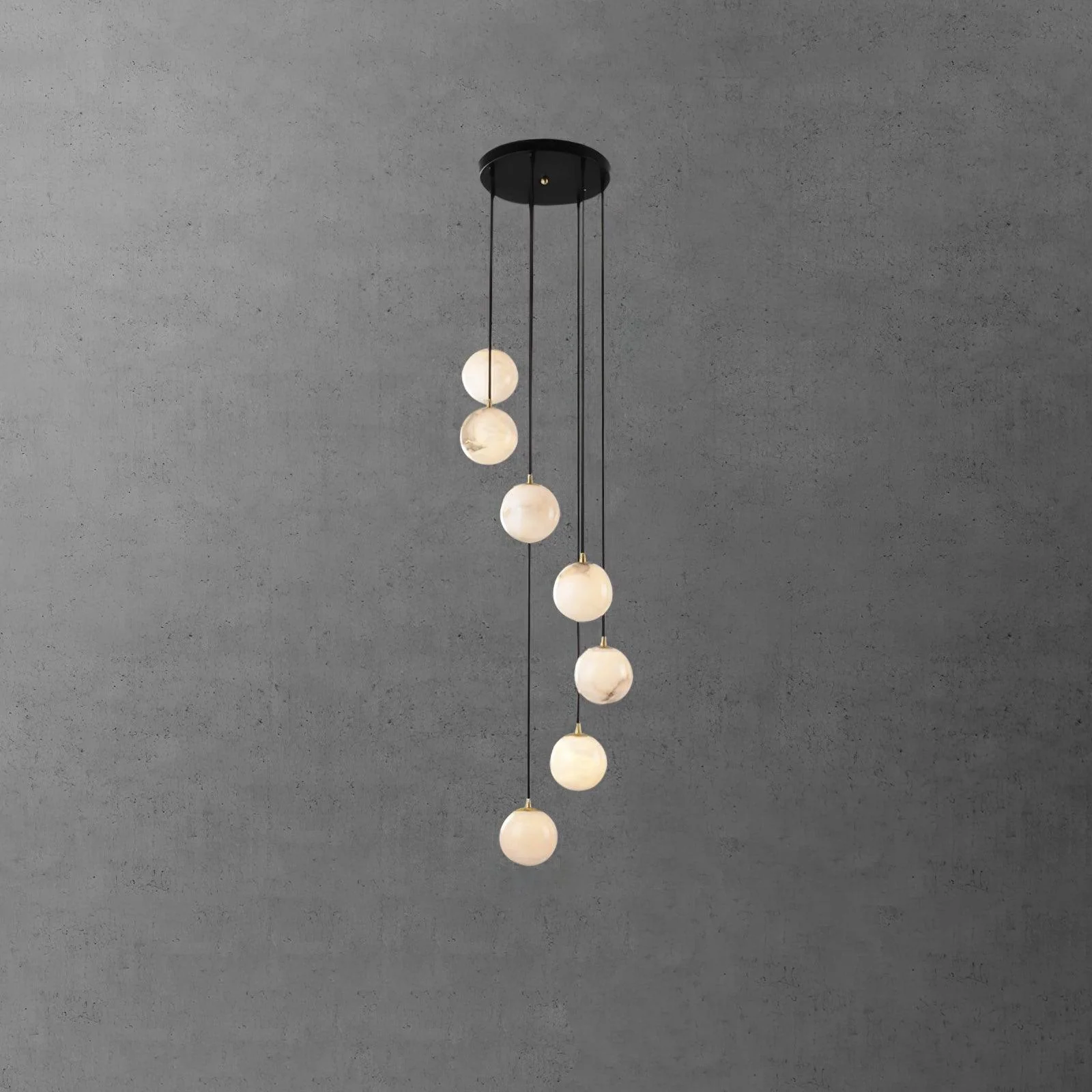 Alabaster Balls Cluster Chandelier - Image 43