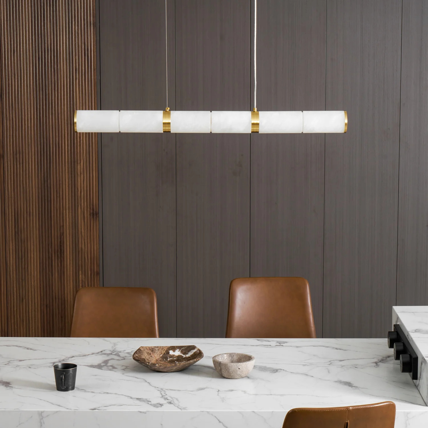 Alabaster Beam Pendant Light - Image 28