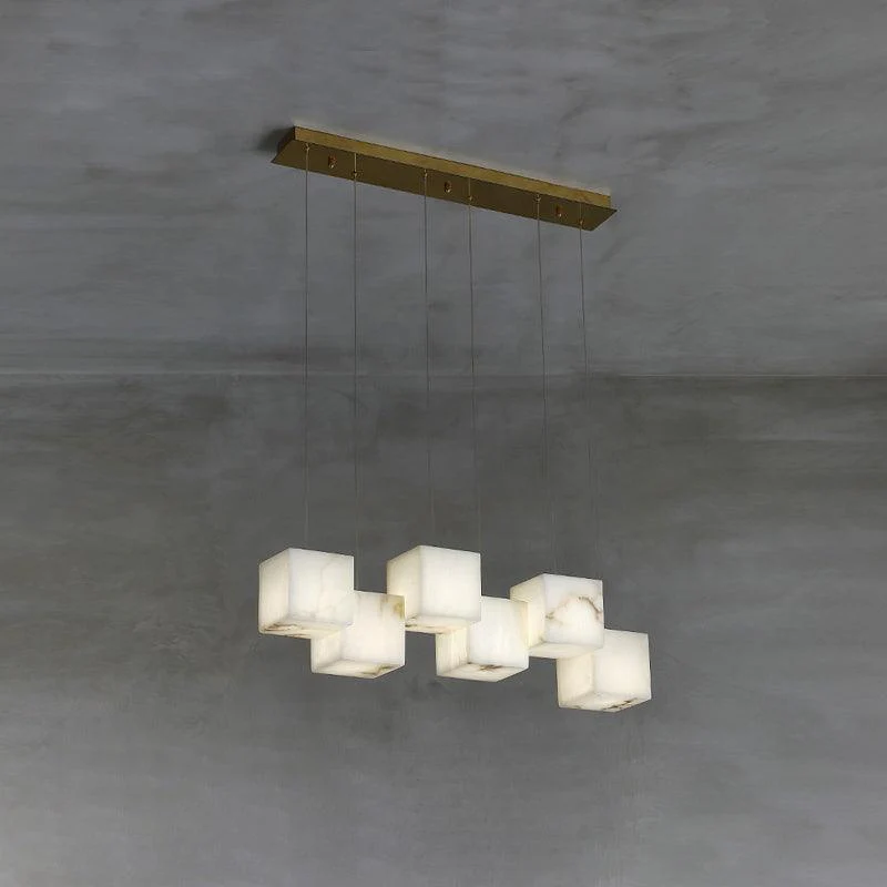 Alabaster Box Chandelier - Image 14