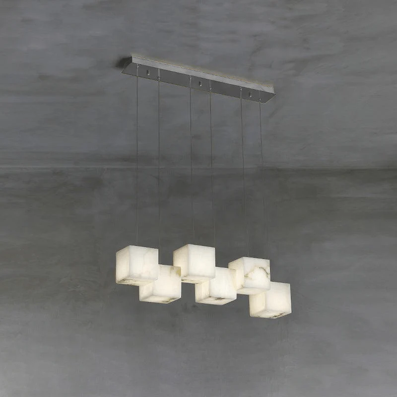 Alabaster Box Chandelier - Image 17