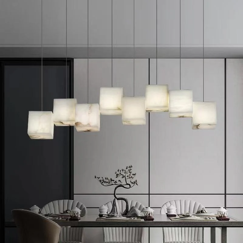 Alabaster Box Chandelier - Image 3