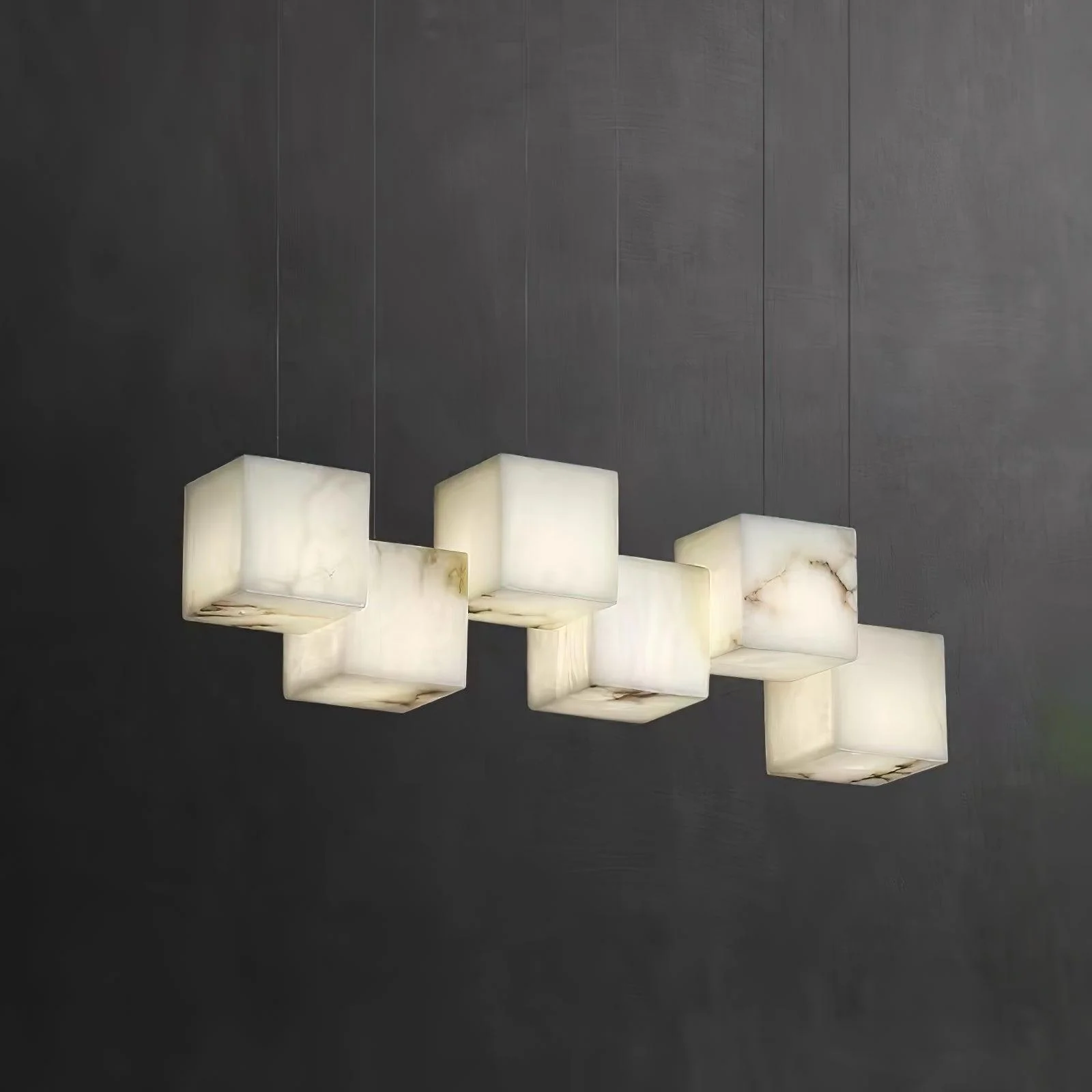 Alabaster Box Chandelier - Image 5