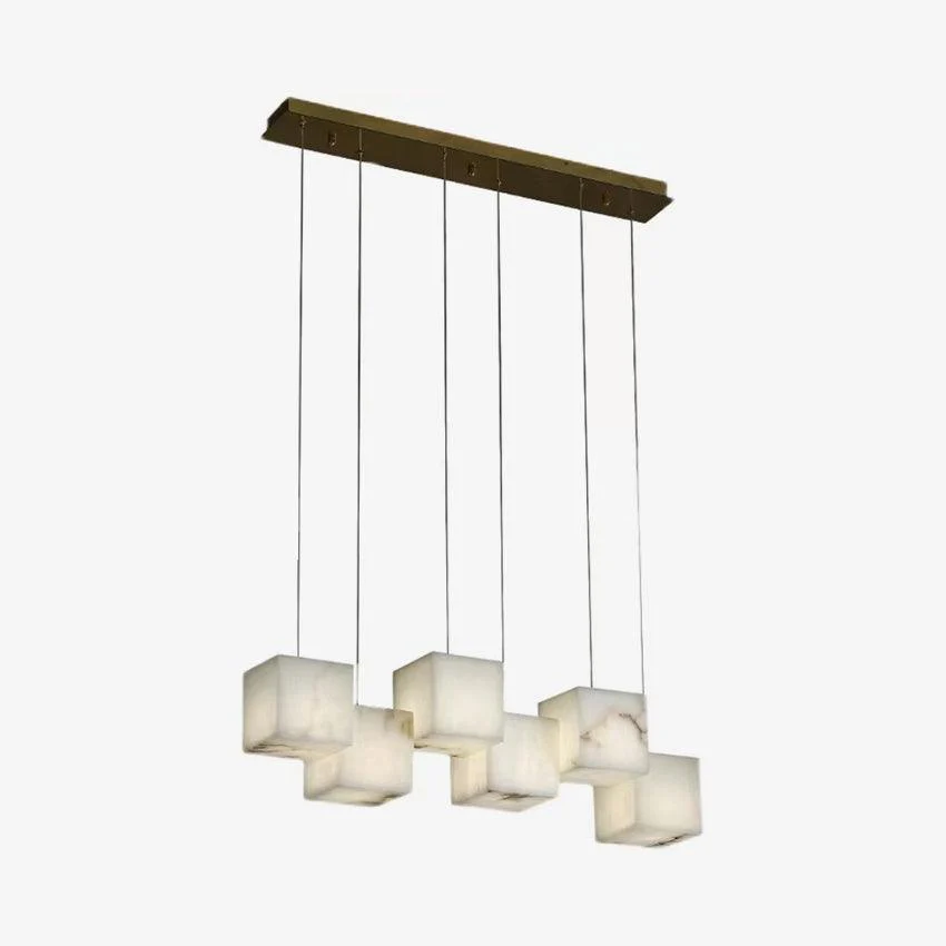 Alabaster Box Chandelier - Image 7